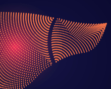 abstract illustrated representation of a liver